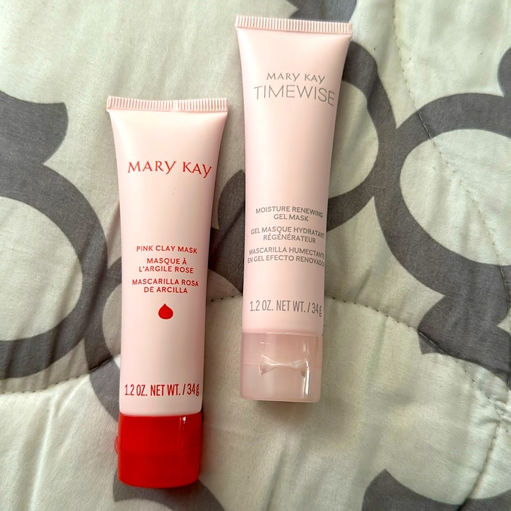 Mary Kay Masking Minis Set Pink Clay/Moisture Renewing Gel Mask ✨NEW✨